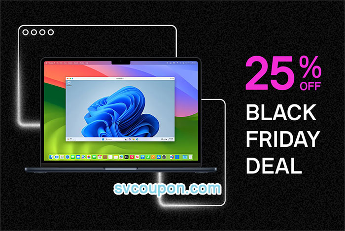 Black Friday 25% off on Parallels Desktop