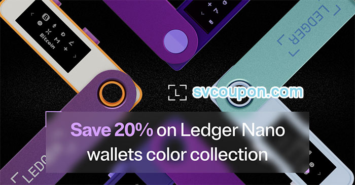 Save 20% and start your secure crypto experience in color with Ledger